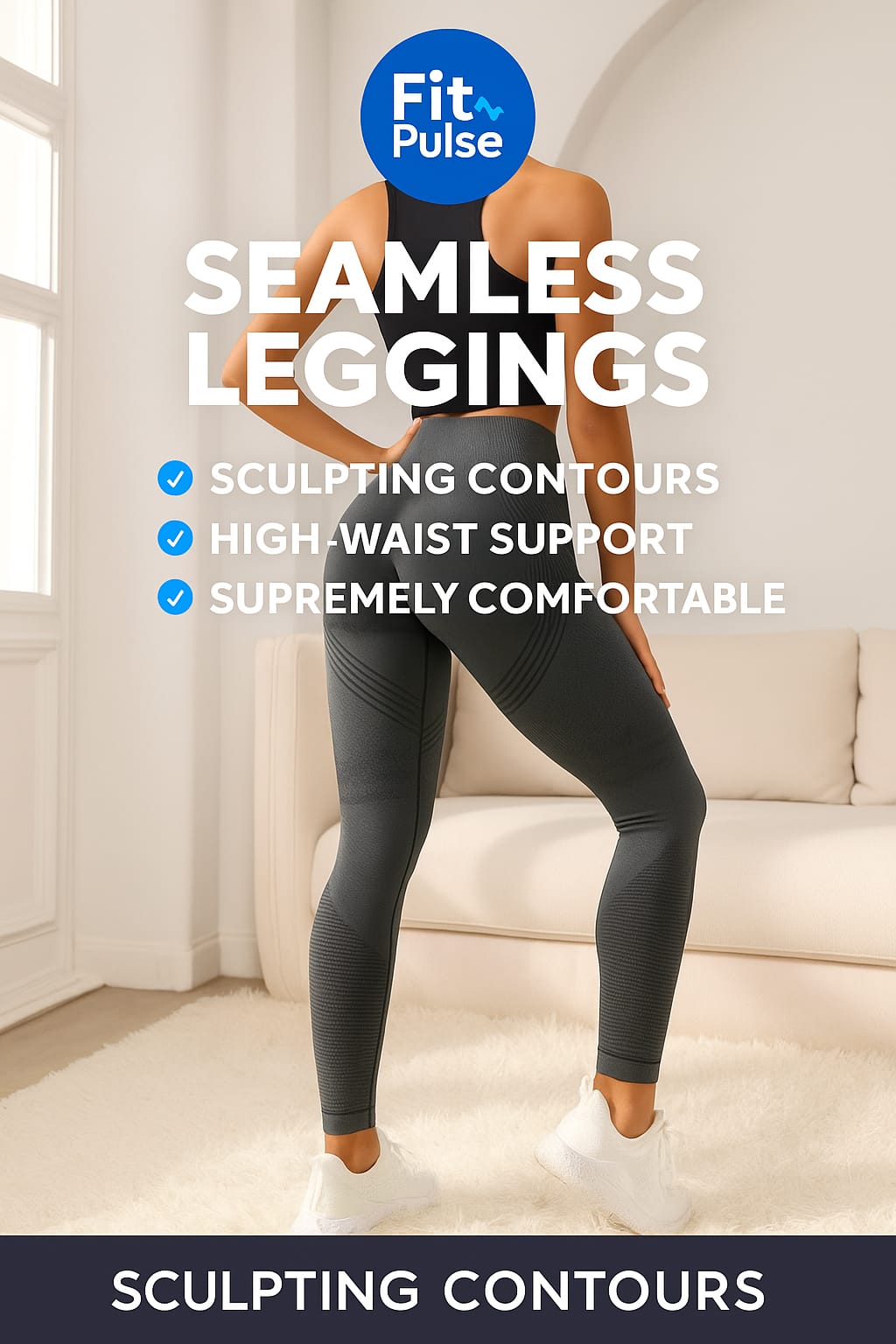 FitPulse Seamless Leggings – High Waist | Anti-Slip & Push Up