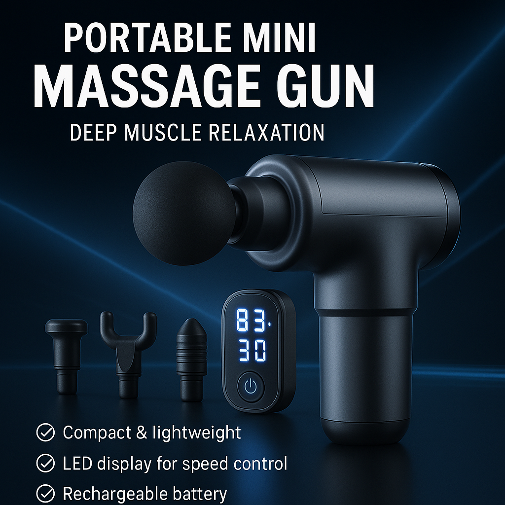 Portable Mini Massage Gun – Deep Muscle Relaxation